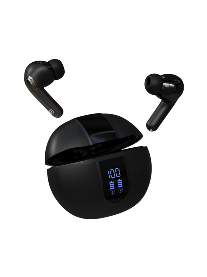 Portronics Harmonics Twins 29 Earbuds – Black & Beige