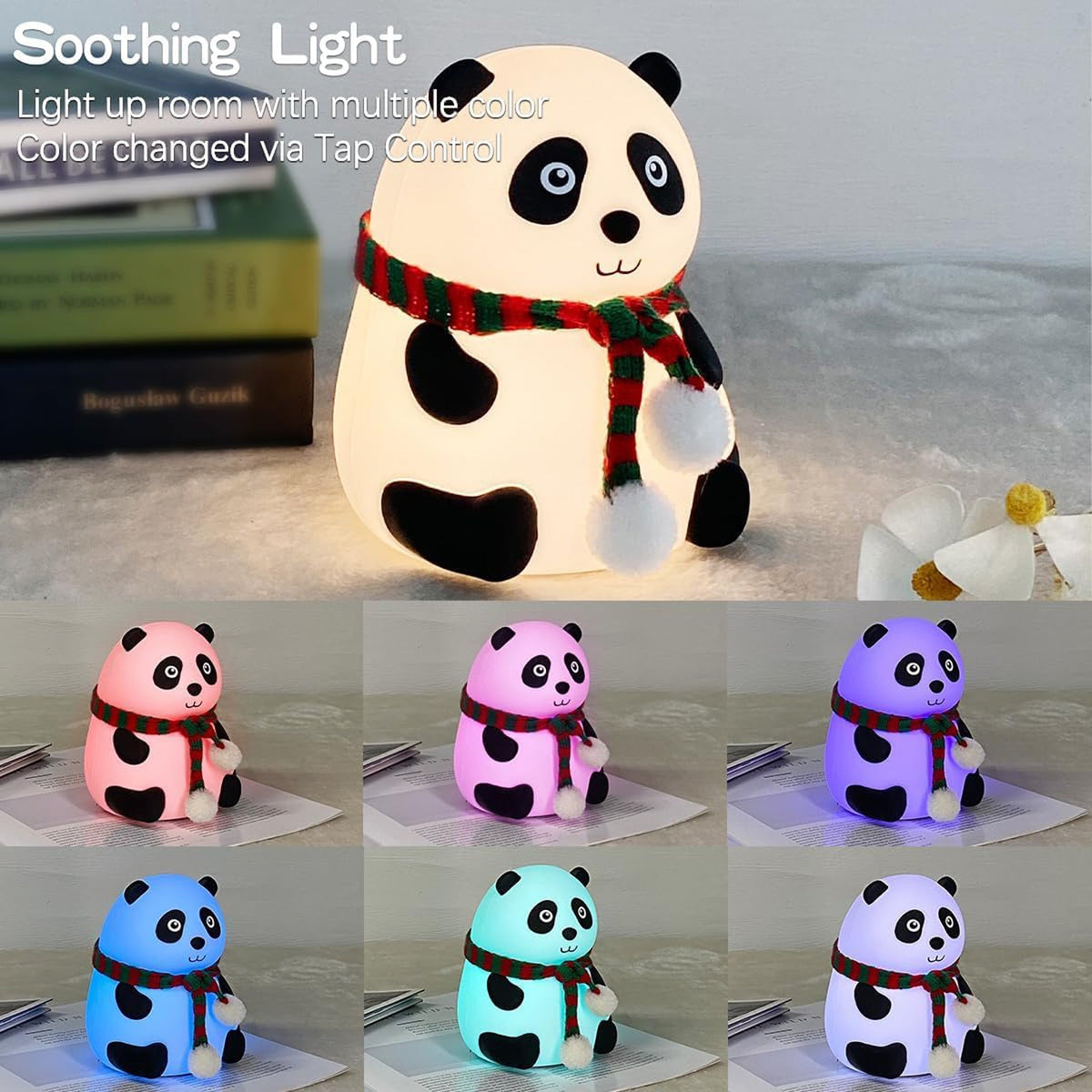 Panda 7-color Led Silicone Touch Lamp (1 Pc) HP DD