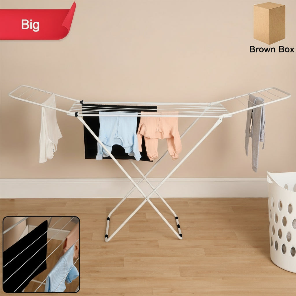 Big Foldable Butterfly Clothes Drying Stand With Wide Wings