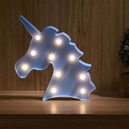 Unicorn Shaped Led Decorative Night Light (1 Pc)
