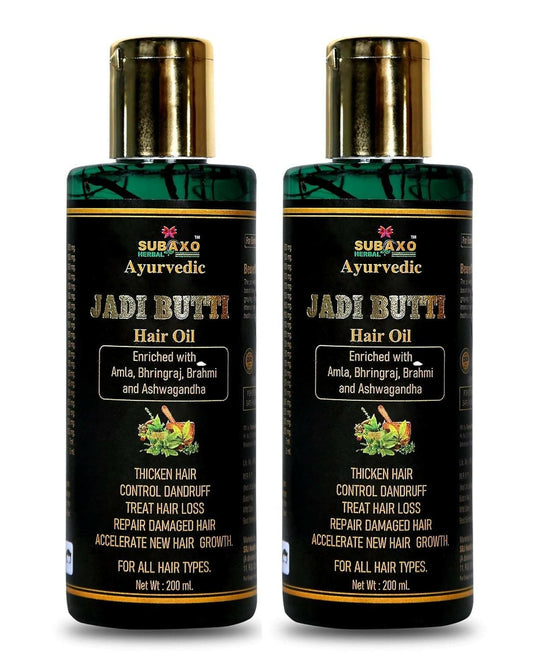 SUBAXO Herbal Hair Oil | Repair & Growth Formula, Jadi Buti Hair Oil (Pack of 2 x200ml) - HalfPe