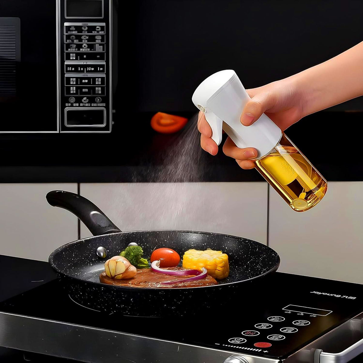 Plastic Oil Spray Bottle Versatile Kitchen Gadgets (250 Ml Approx  With White Box) HP DD