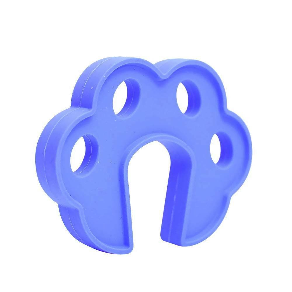 Safe O Kid Fit All Sleek Design Strong Silicone Door Stopper, Blue - HalfPe