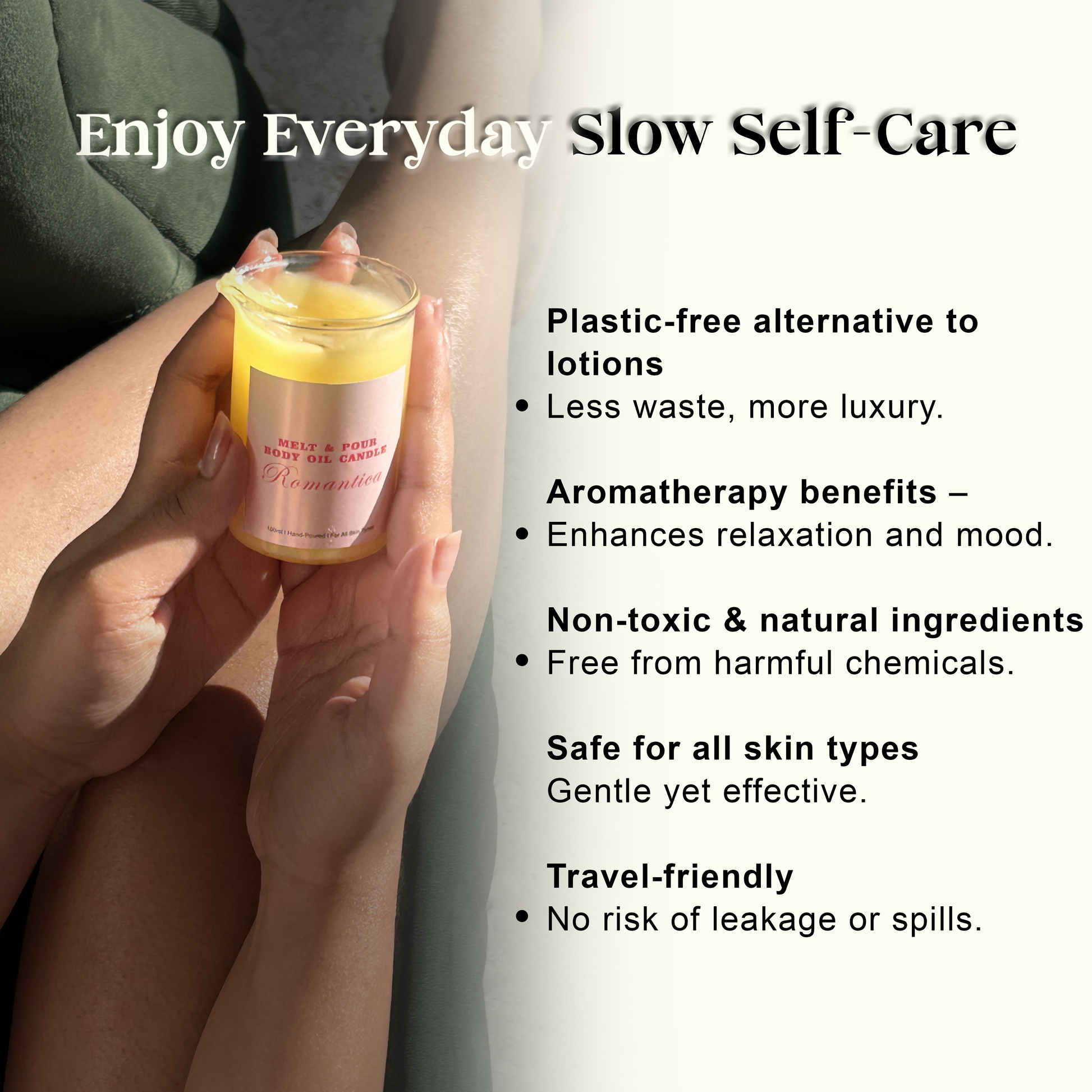 Melt & Pour Aromatherapy Body Oil Candle – Citronella (Lemon & Orange) by Amantya Care Amantya Care