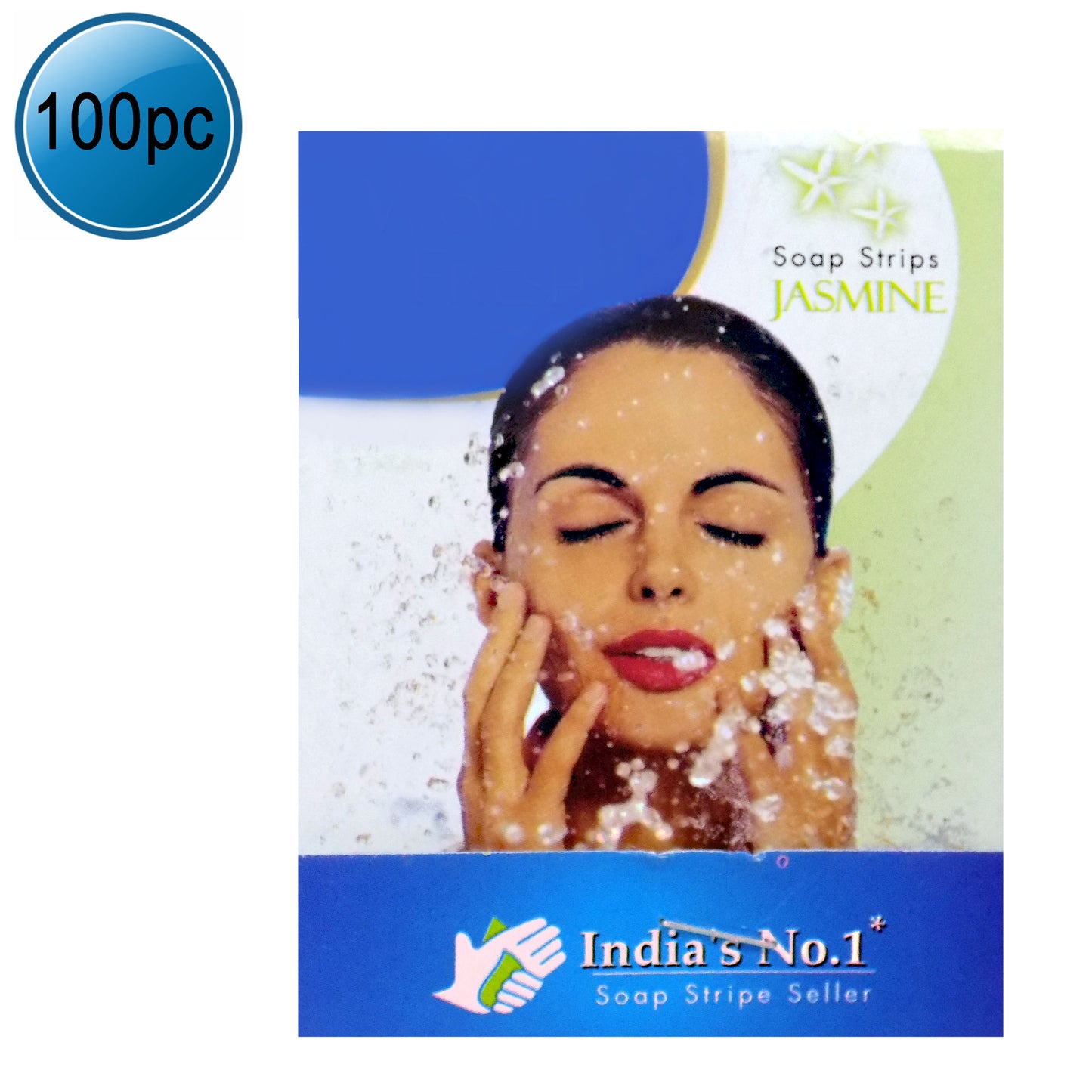 Fresh Paper Soap Strips Traveling Hand Wash With Jasmine Fragrance (100pc)