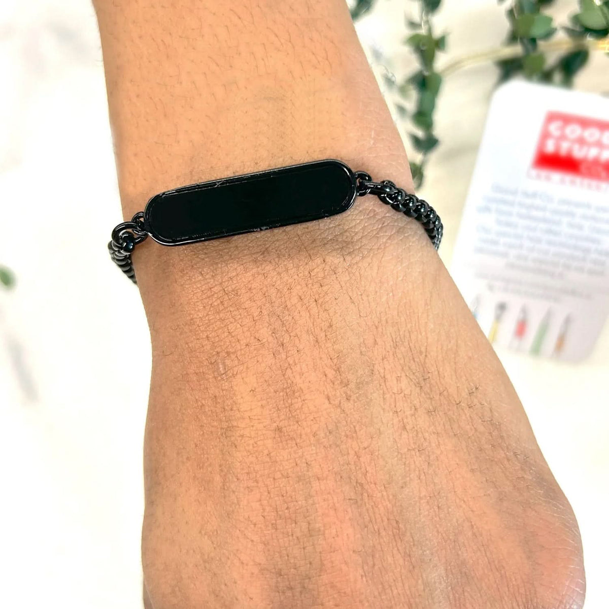 Black Bracelet Rakhi Gift Bracelet (1 Pc) HP DD