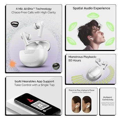 boAt Airdopes 300 TWS Earbuds with 50hrs playback - HalfPe