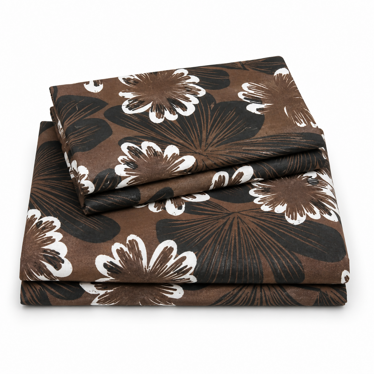 Royal Double Bedsheet Set with 2 Pillow Covers, Double Bed Bedsheet, 220 × 240 cm ( Brown)
