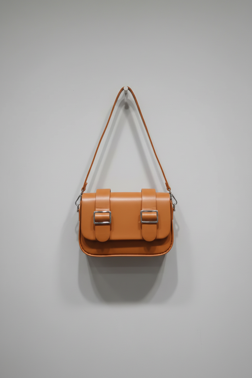 Buckle Handbag – Trendy & Stylish Shoulder Bag for Women (Brown) RAYORA ENTERPRISE