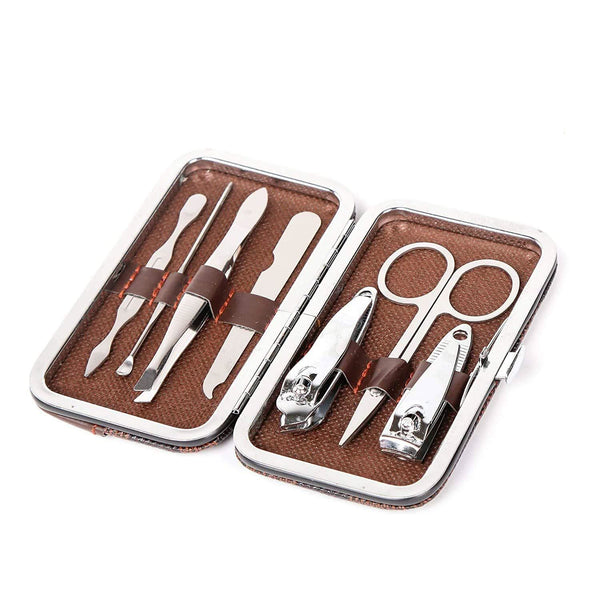 7-in-1 Stainless Steel Manicure Set – Professional Grooming Kit for Nails & Skin Care