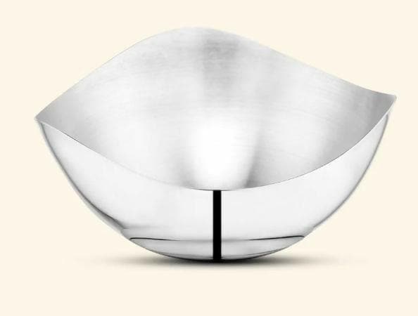 Stainless Steel Corner Salad Bowl (Multiple Sizes) - HalfPe