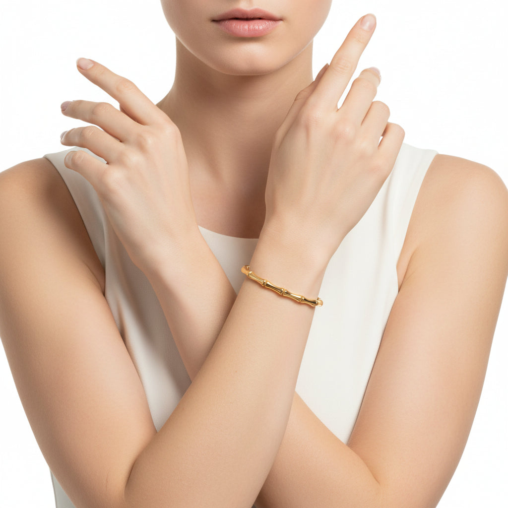 Jazz and Sizzle Unisex Gold-Plated Bangle Style Bracelet