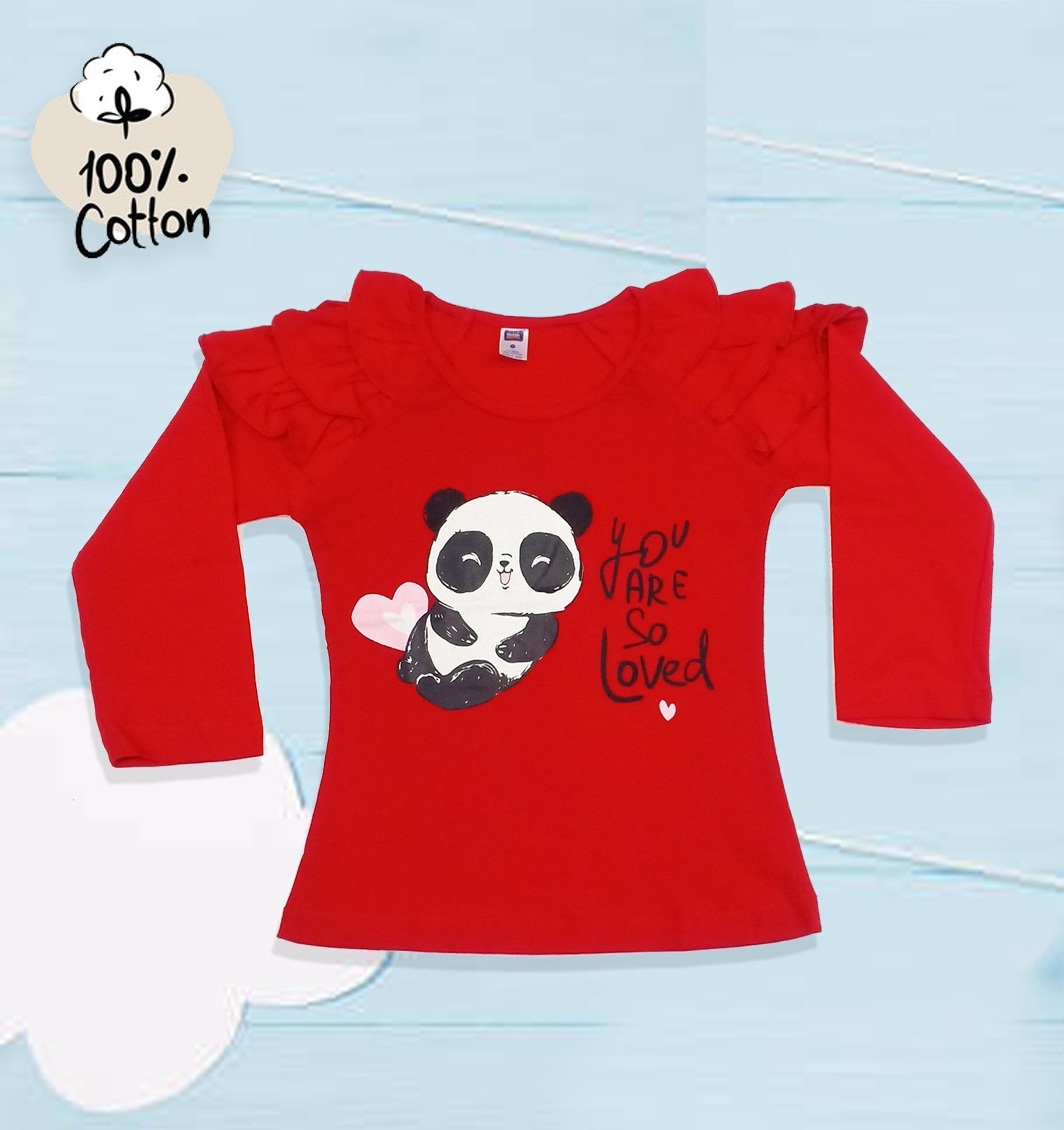 Nottie Planet Full Sleeves Panda Printed FG103 Moozoo Fashions