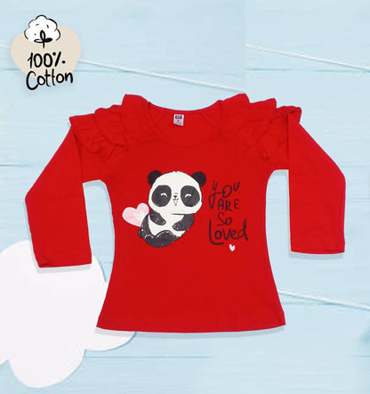 Nottie Planet Full Sleeves Panda Printed FG103 Moozoo Fashions