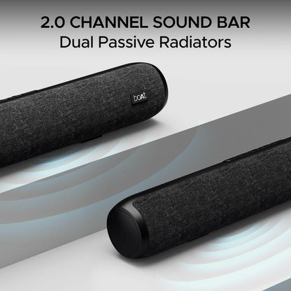 boAt Aavante Bar 600 , Dual Passive Radiators & Bluetooth Sound Bar Speaker (Multicolor)