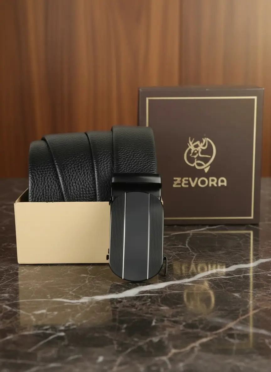 ZEVORA Men's Casual Buckle Belt AVENUE OVERSEAS