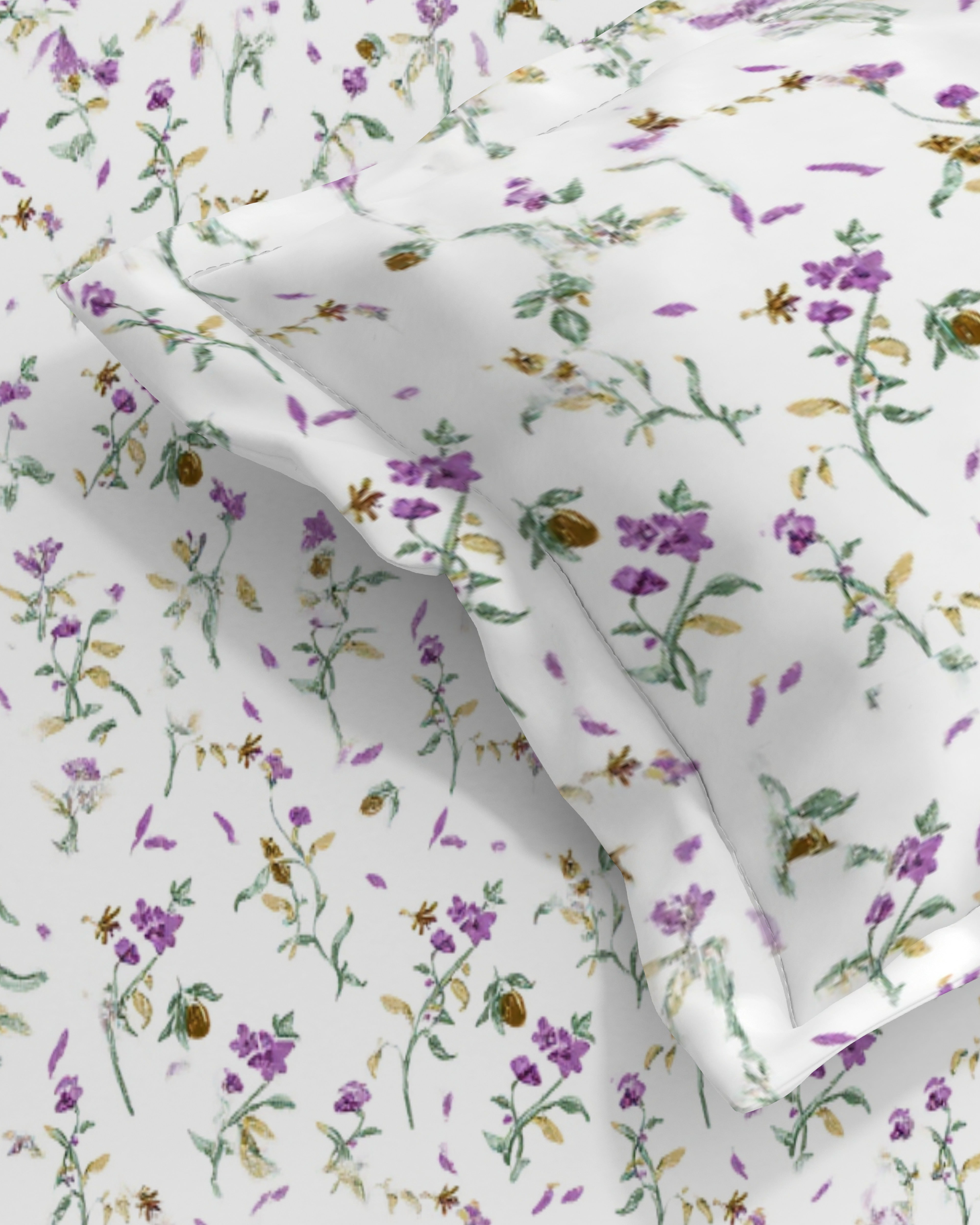 Petal 100% Pure Cotton Collection Percale Super King Bedsheet With 2 Pillow Covers