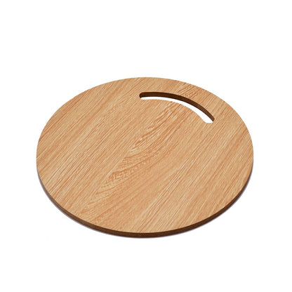 Natural Wooden Round Chopping Board – Perfect for Cutting Fruits, Vegetables, and Everyday Kitchen Prep