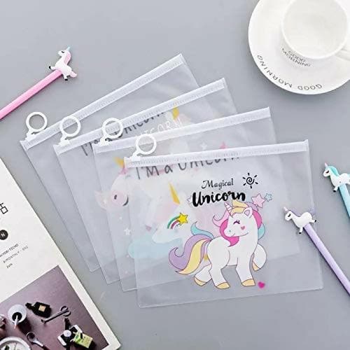 Unicorn Folder Multi Utility Pouch , Hair Clips (Pack Of 3 Pcs) - HalfPe