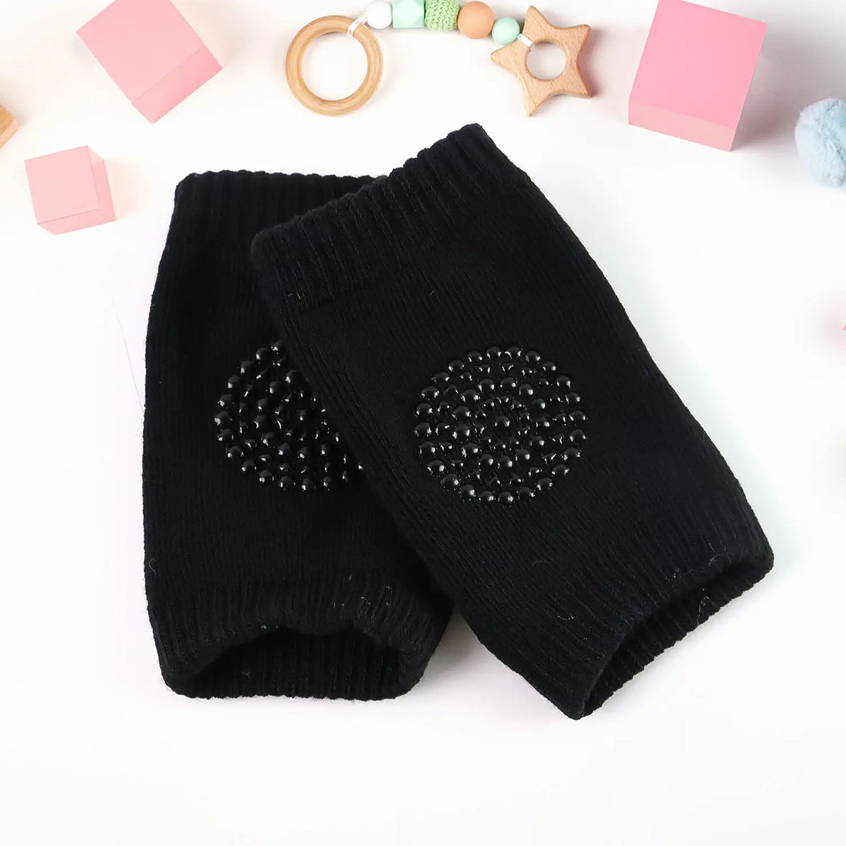 Black Toddler Wool Knit Leg Warmer (Knee Guard) HP DD