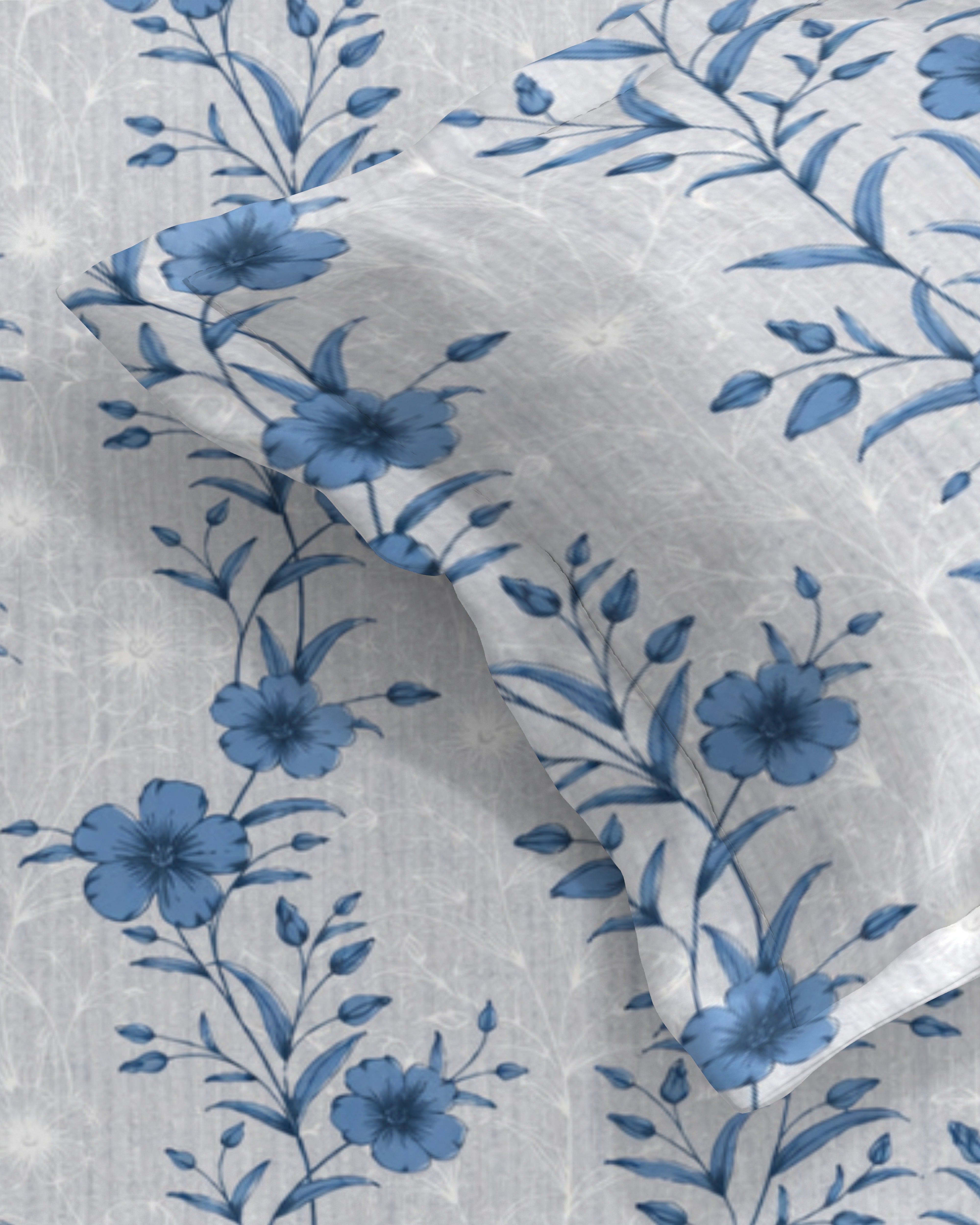 Petal 100% Pure Cotton Collection Percale Super King Bedsheet With 2 Pillow Covers