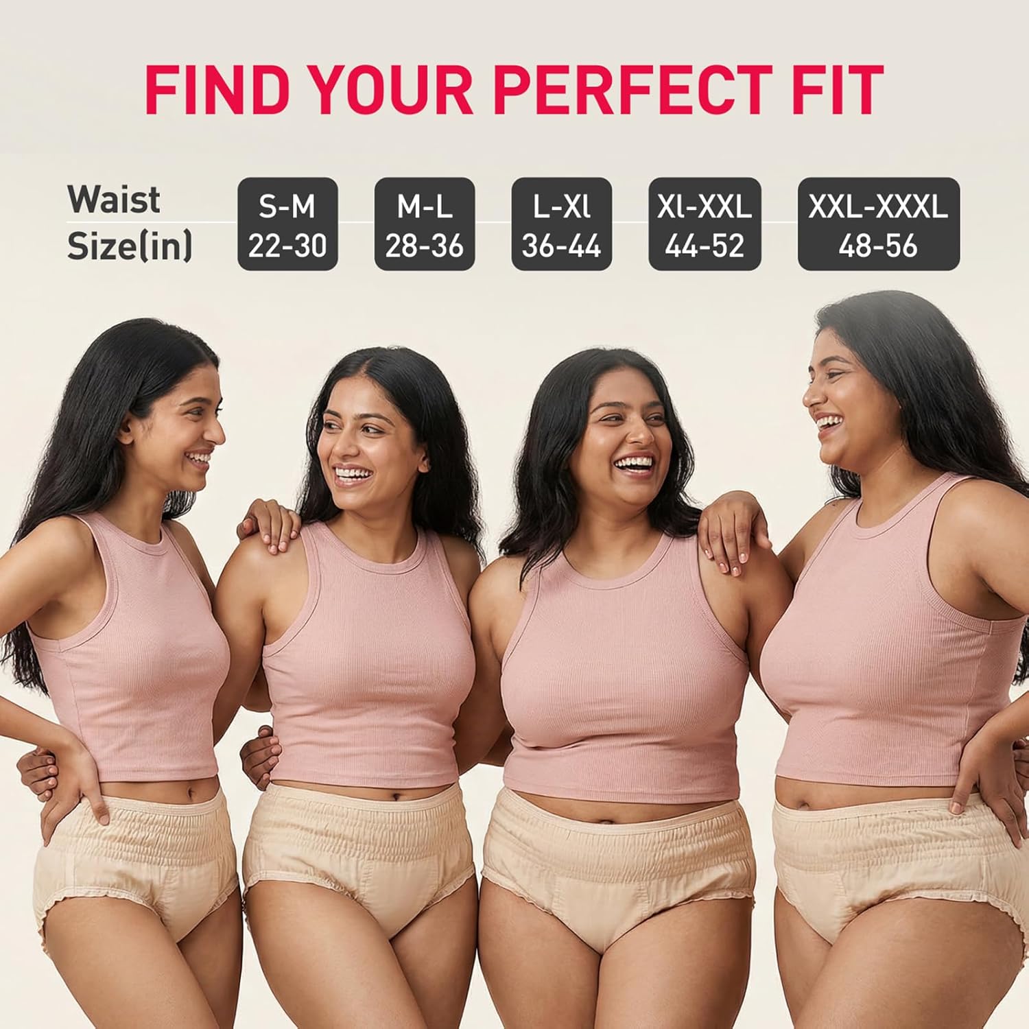 Sirona Disposable Period Panties (L-XL) | 360° Protection for 12 hours | No Leakage, No Discomfort | Day & Night Protection | Wetness Indicator | Ultra-Absorbent Core(Pack of 2)