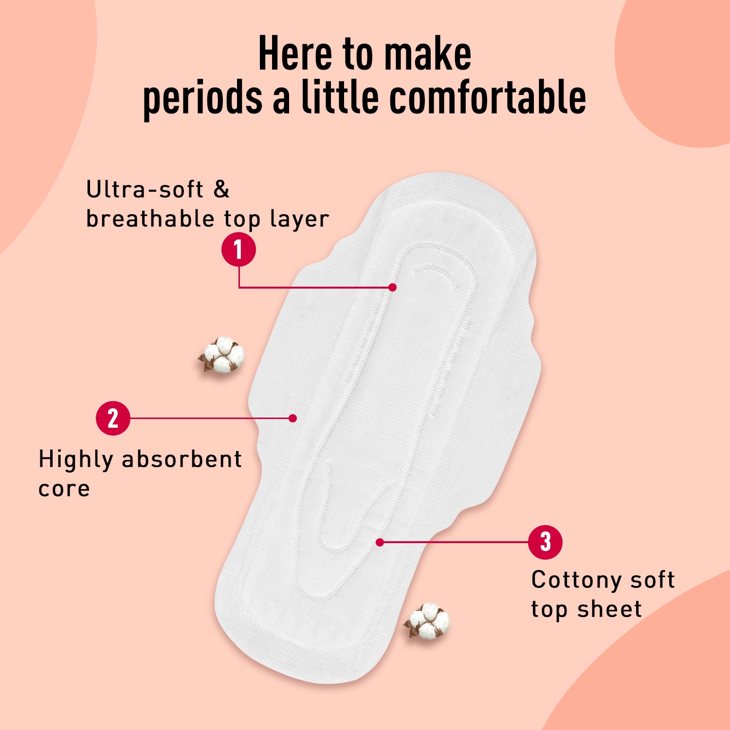 Sirona Cottony Soft Rash Free Sanitary Pads for Women - Pack of 10 (XL+ Size) | Ultra Soft & Breathable Top Layer | Highly Absorbent Core with Wide Coverage for Leakage Protection