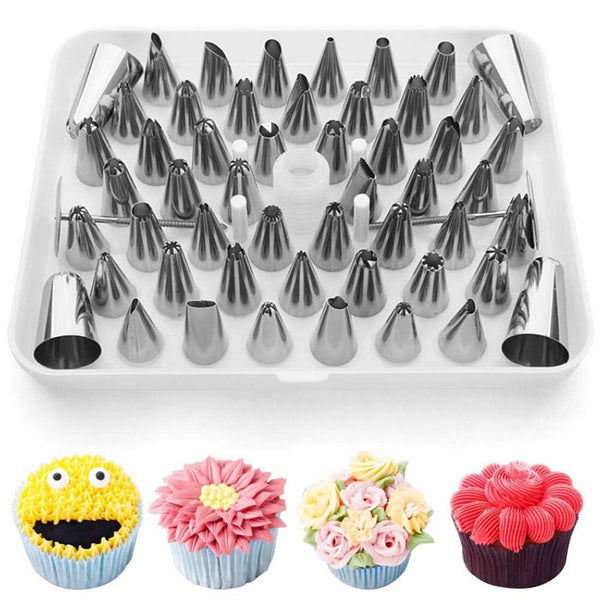 Cake Nozzle Set And Cake Nozzle Tool Used For Making Cake And Pastry Decorations.