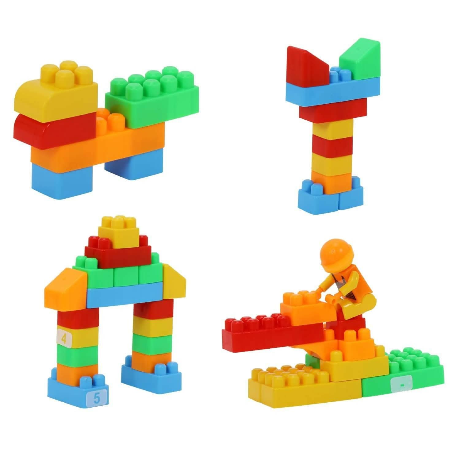 Kids Treasures Educational Building Blocks (multi-color) - HalfPe