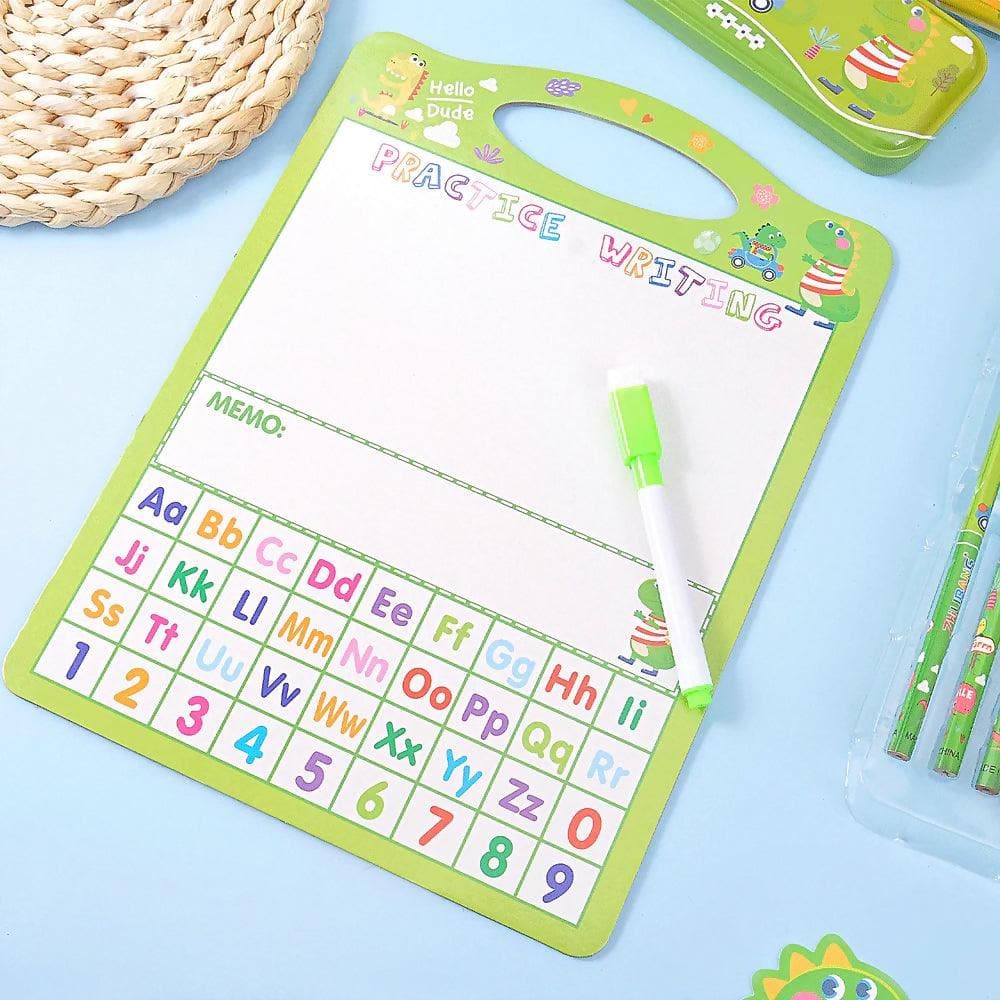 13 in 1 stationery combo set for all (Green) - HalfPe