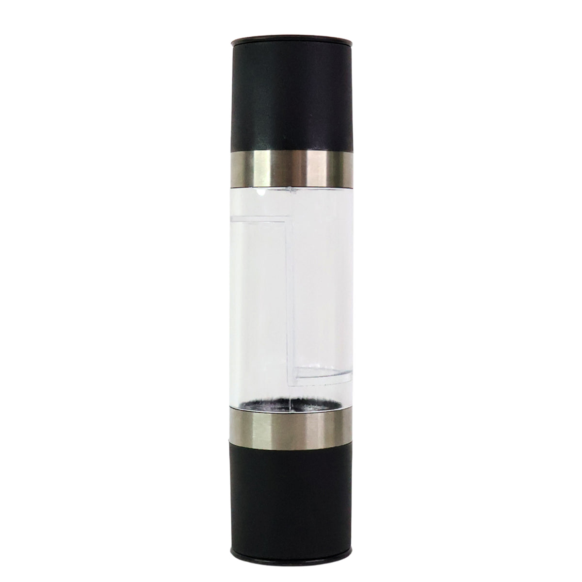 2-in-1 Stainless Steel Salt and Pepper Grinder with Adjustable Coarseness Dual-Chamber Manual Spice Mill for Kitchen, Table & Dining Use