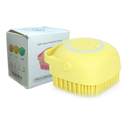 Silicone Massage Bath Body Brush With Shampoo Dispenser