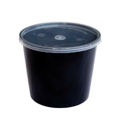 Plastic Food Container Lid (500Ml) (Pack of 100) - HalfPe