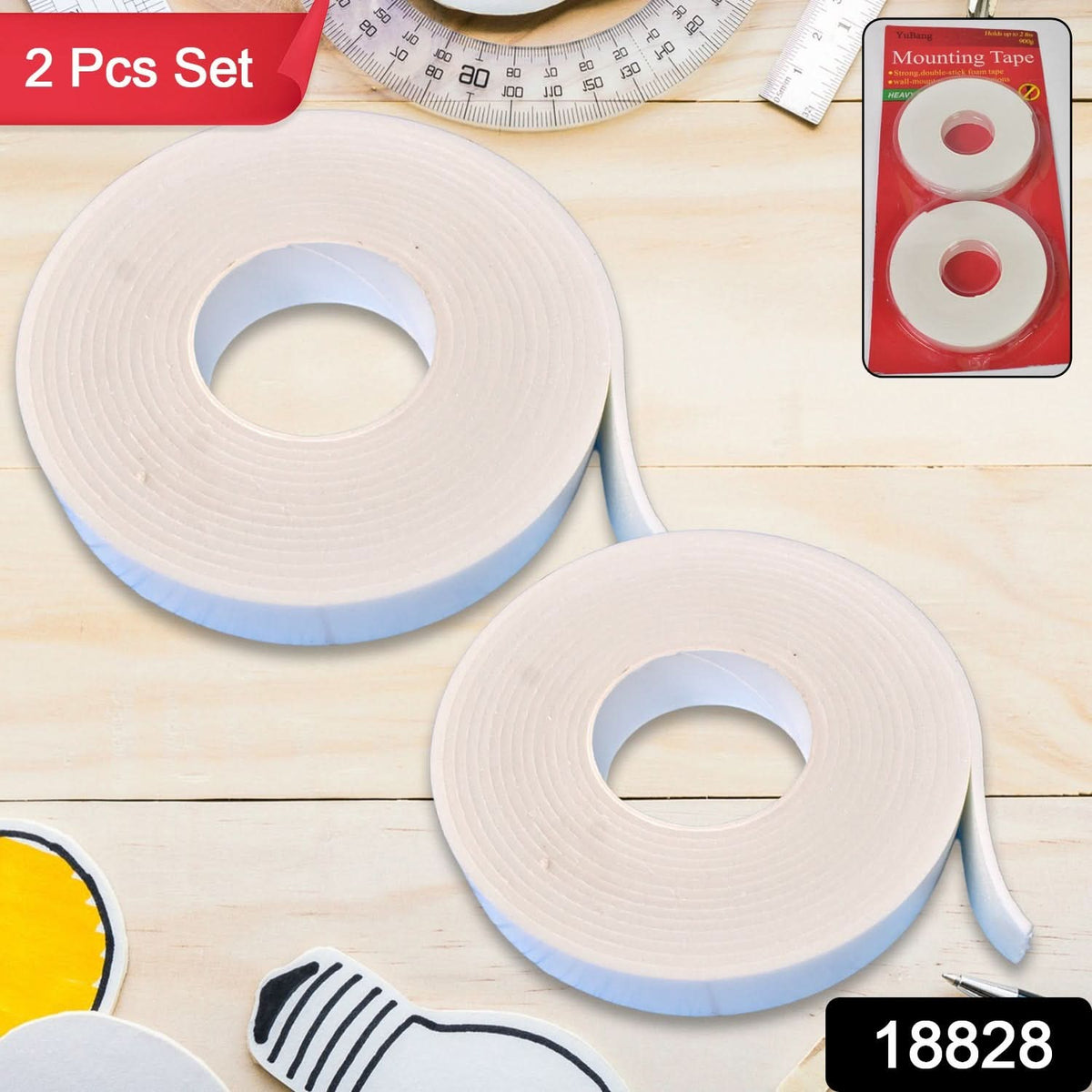 Strong Double Sided Tape Foam Mounting Tape (2 Pcs Set) HP DD