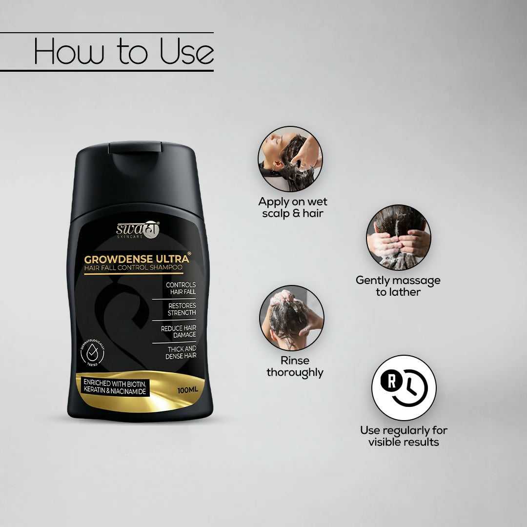 Growdense Ultra Hair Fall Control Shampoo (Pack of 2) (100ml)