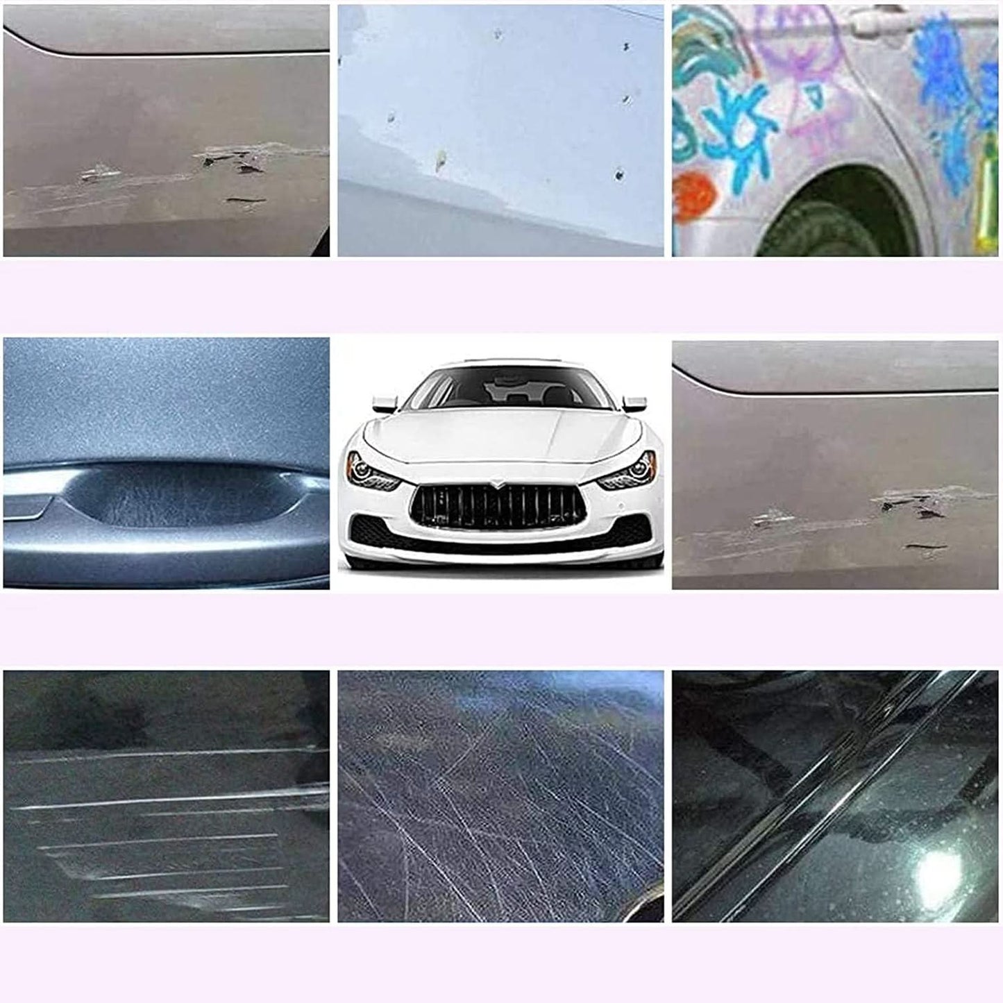 Nano Magic Car Scratch Remover Repair Kit with Solution & Cloths