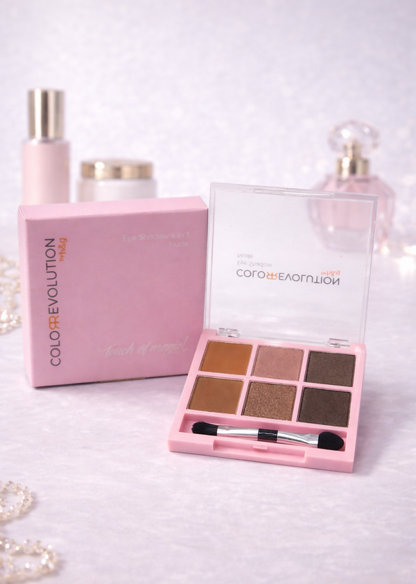 Color Revolution eyeshadow 6 in 1 nude - touch of magic