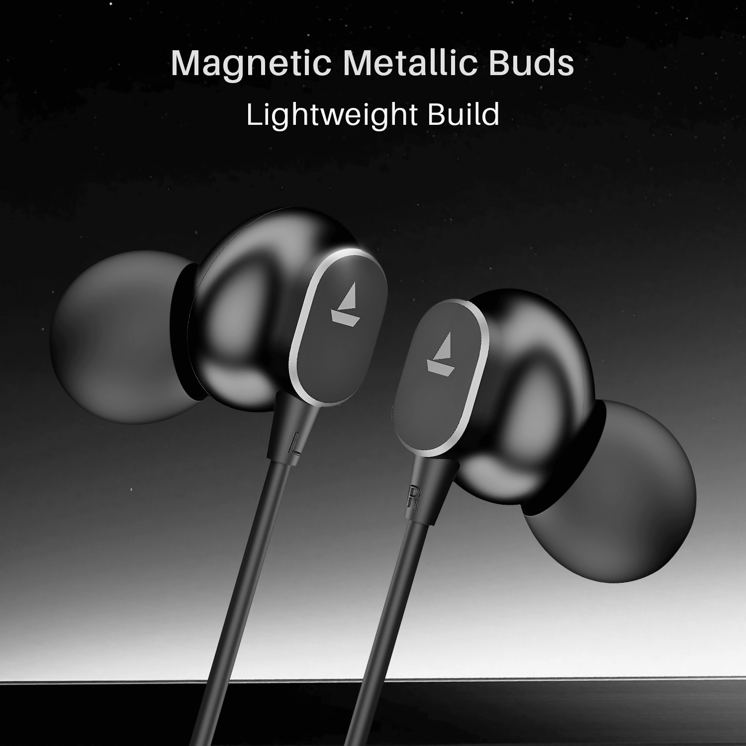 Bassheads 90C Wired Earphones with 10mm Drivers, Magnetic Metallic Buds, In-Line Mic & Lightweight Design(MULTI COLOR)