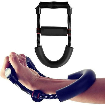 Adjustable Steel Exerciser Hand Gripper for Forearm Strengthener Hand Grips / Wrist Exerciser (Black) - HalfPe