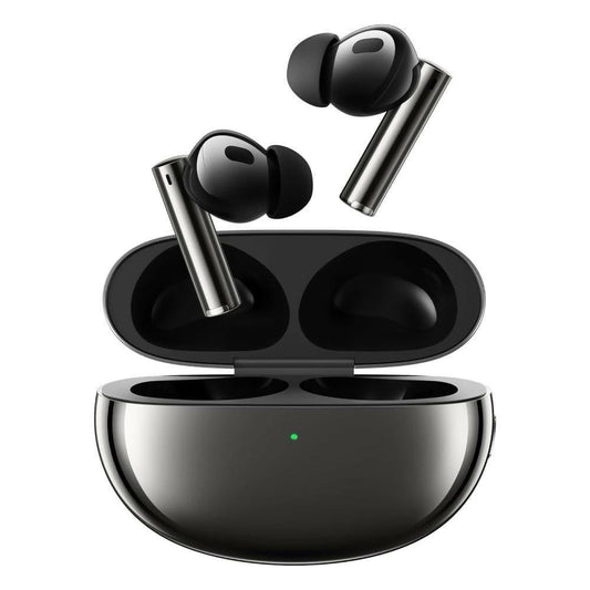 Realme Buds Air 5 Pro Truly Wireless in-Ear Earbuds with 50dB ANC, realBoost Dual Coaxial Drivers, 360° Spatial Audio Effect, LDAC HD Audio, Upto 40Hrs Battery with Fast Charging - HalfPe