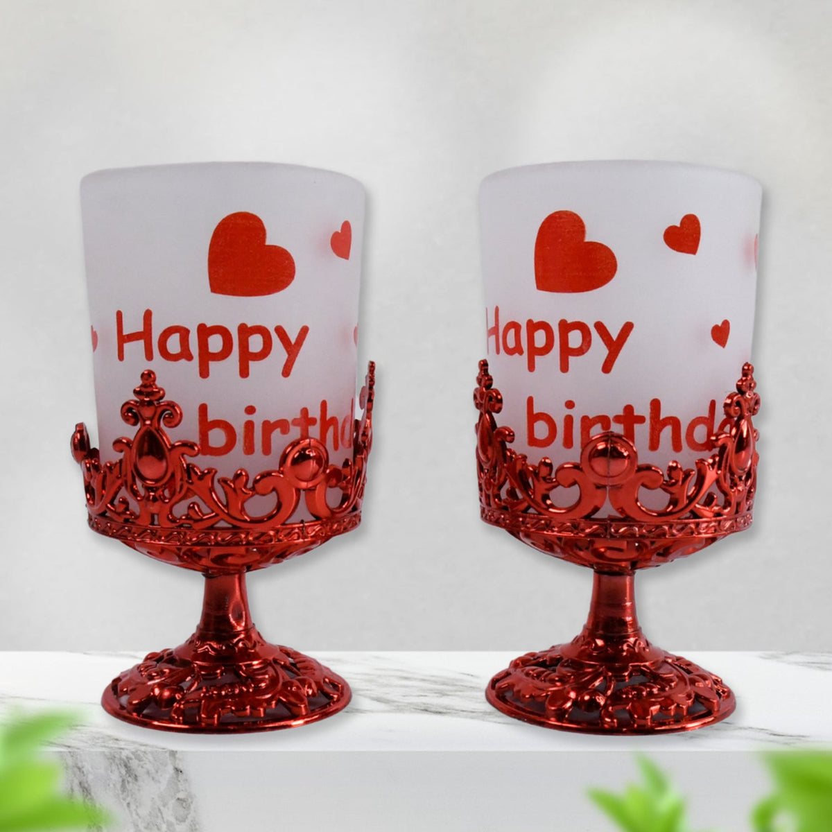 Tealight Holder Stylishly Shaped Candle Diya Stand Plastic Beautiful Design Festival (2 Pc  Mix Design) HP DD