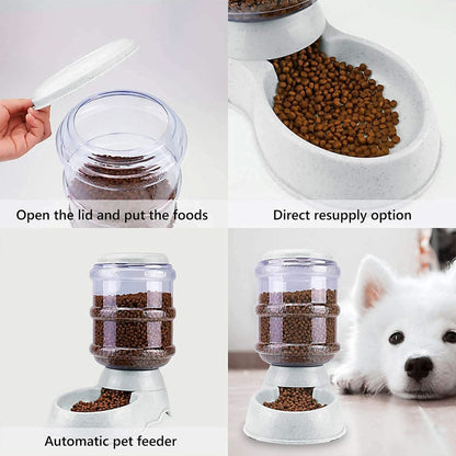 Automatic Pet Feeder Gravity Food Dispenser for Dogs & Cats