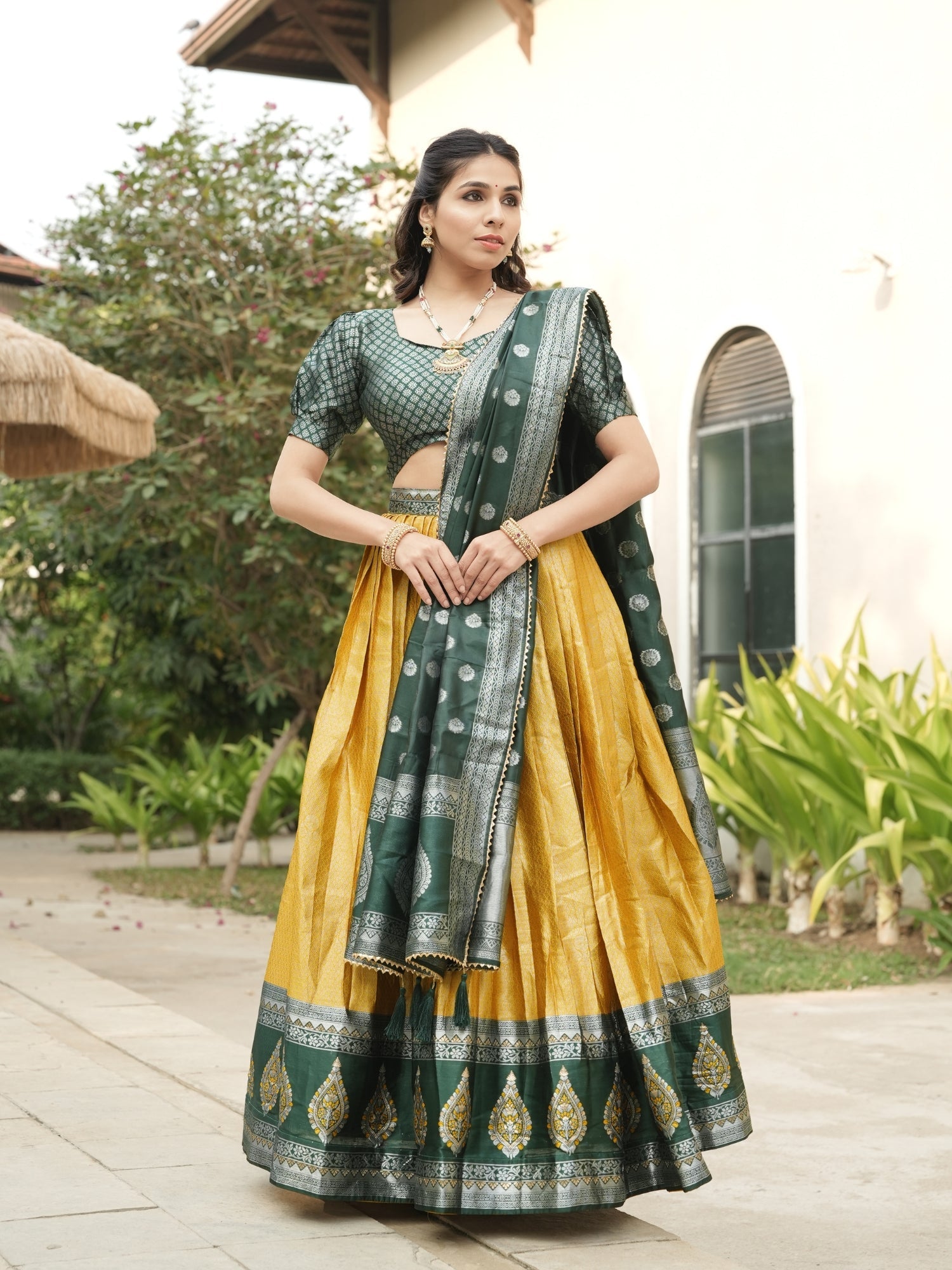 Silk Pattu Kanchipuram Silk Lehenga