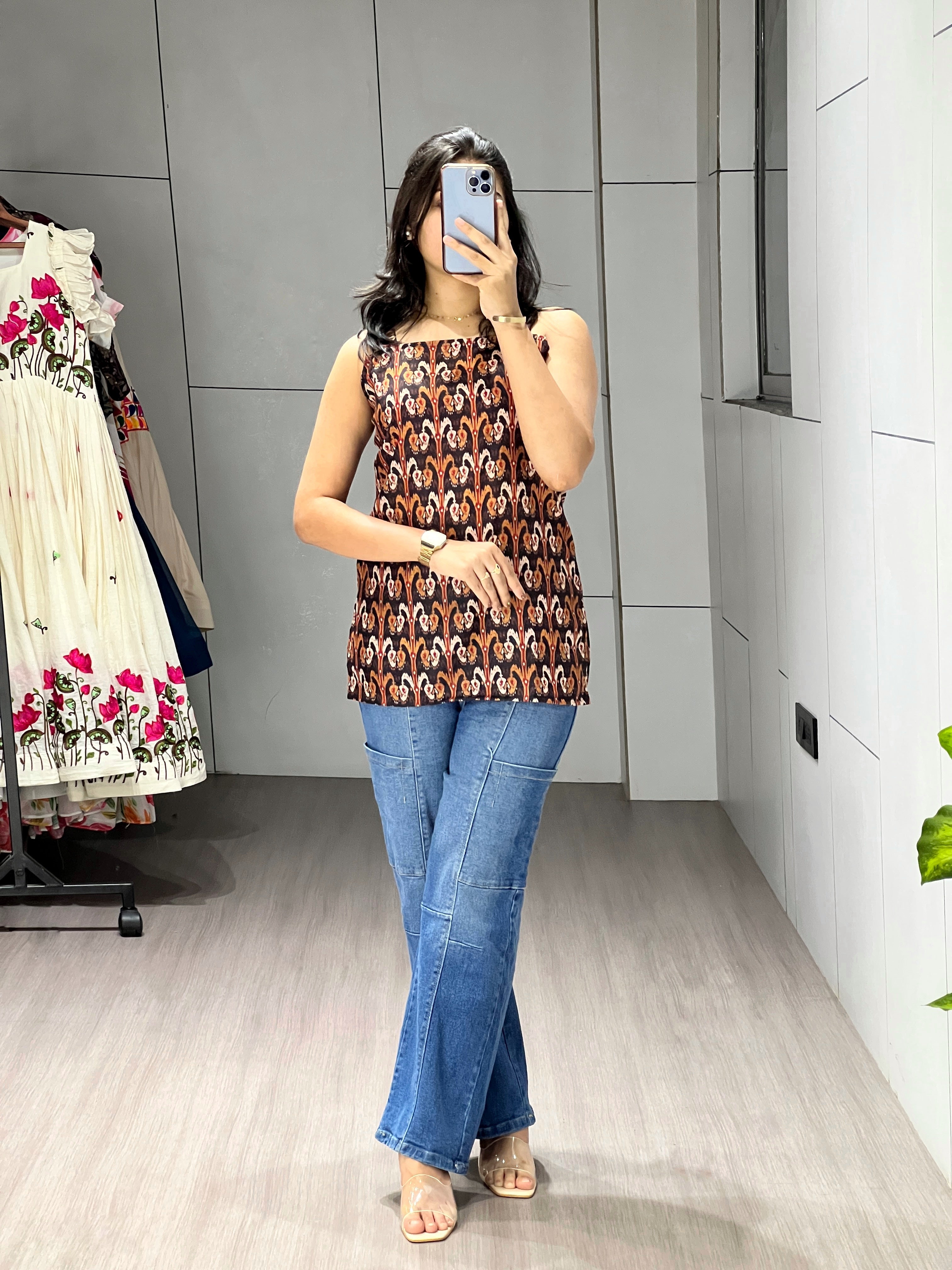 Letest Trending Collection Printed Short Tunic