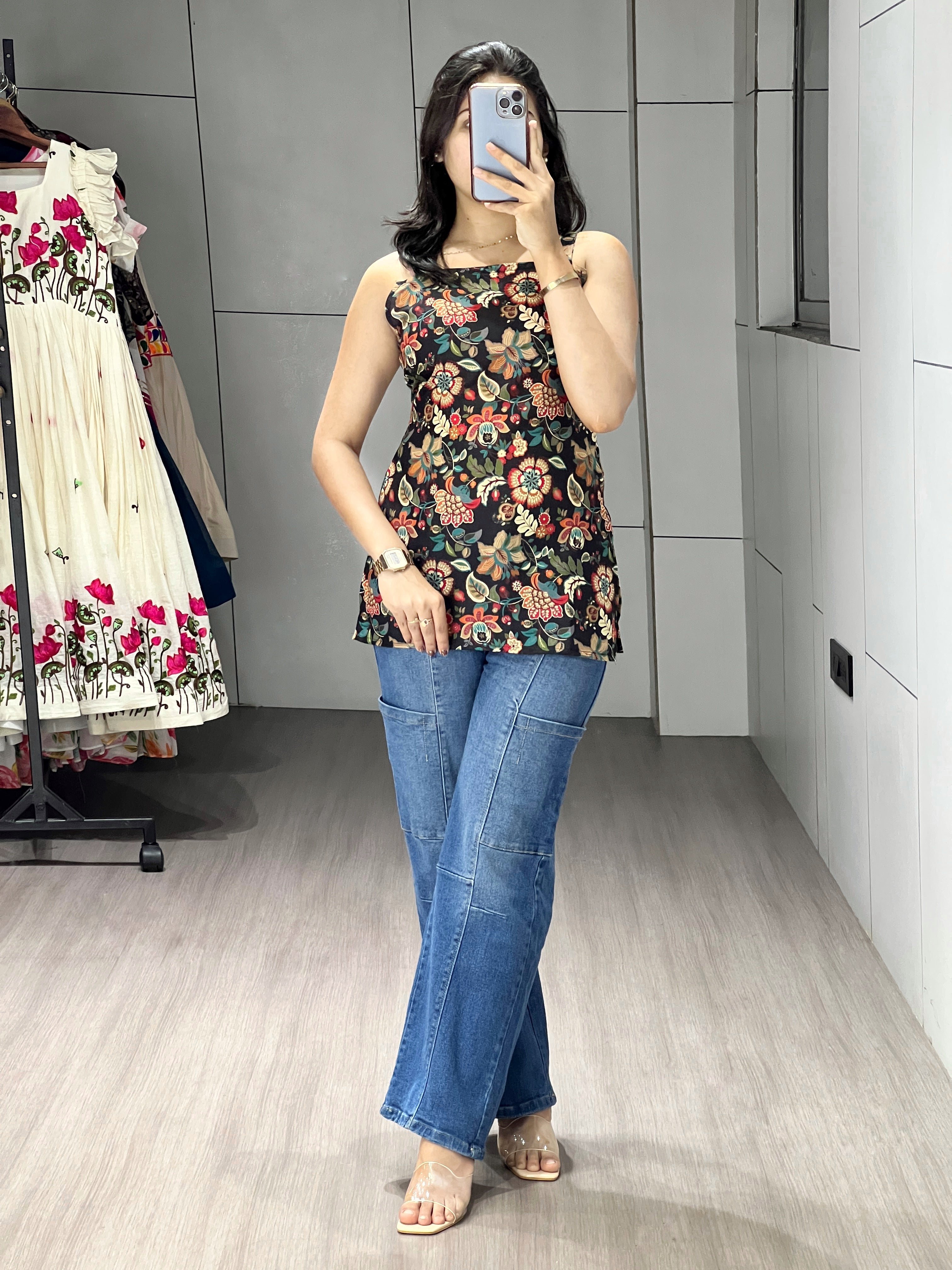 Letest Trending Collection Printed Short Tunic
