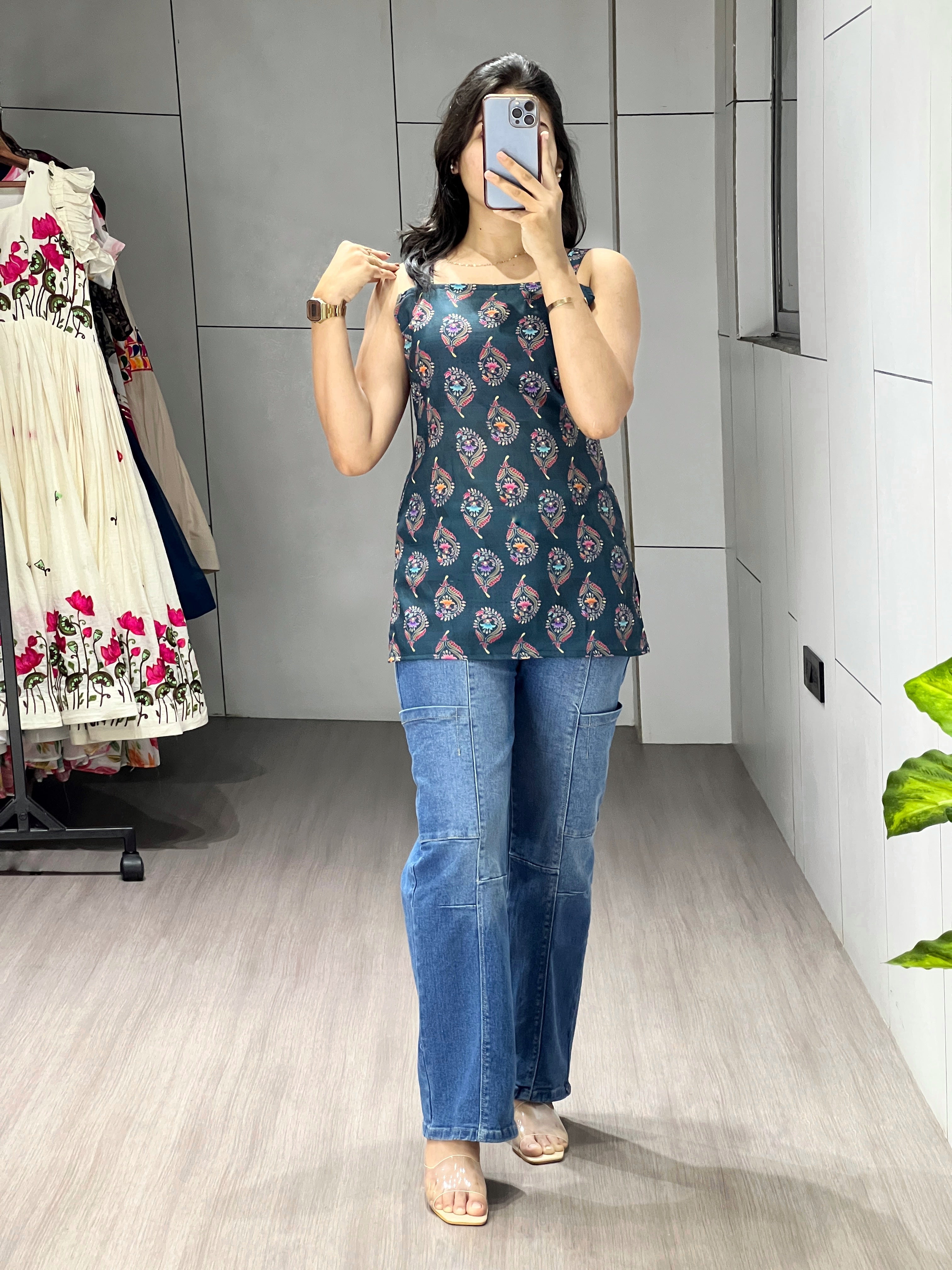 Letest Trending Collection Printed Short Tunic