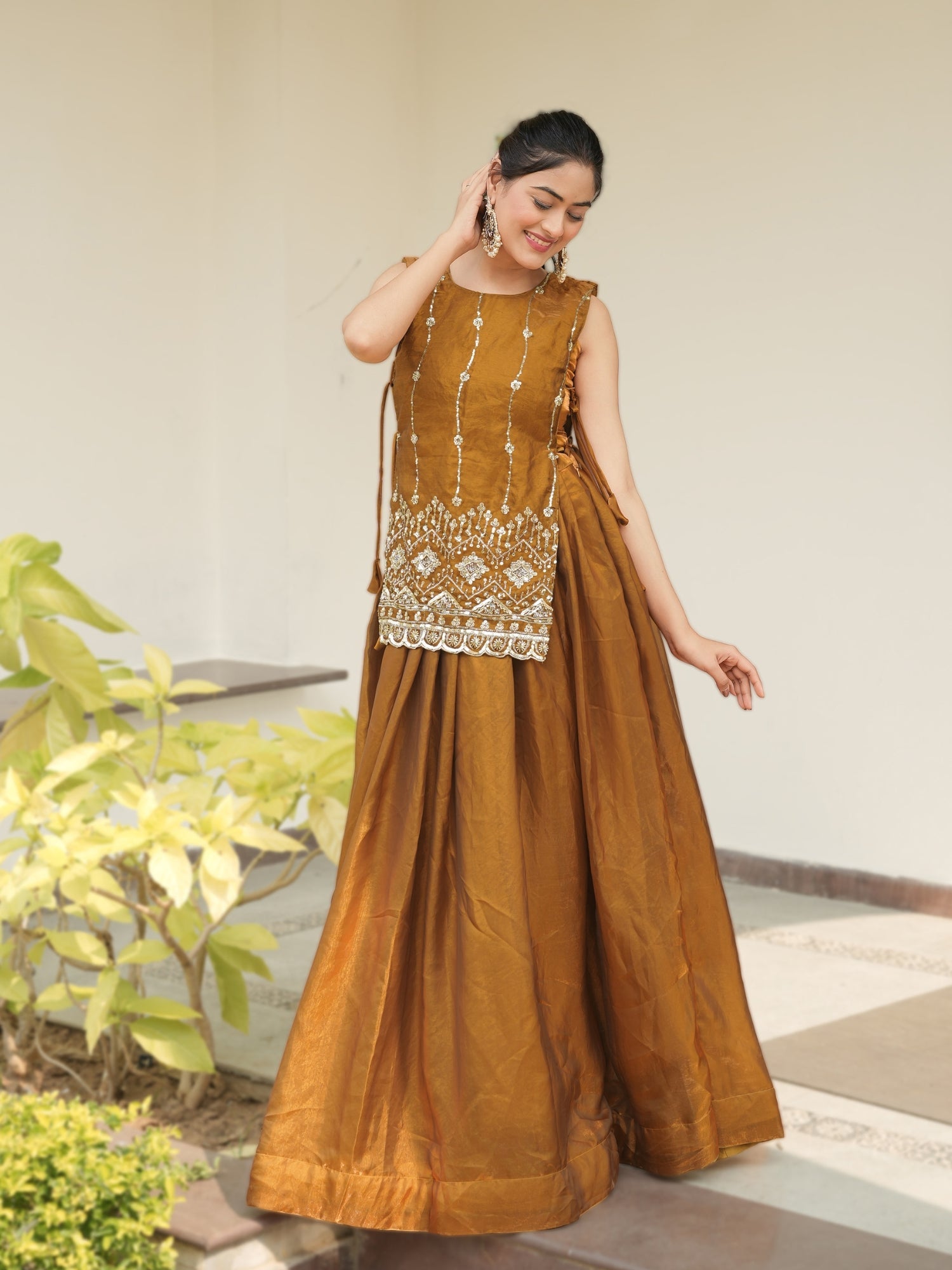 Premium Beads Embroidered jacket-Lehenga Sets