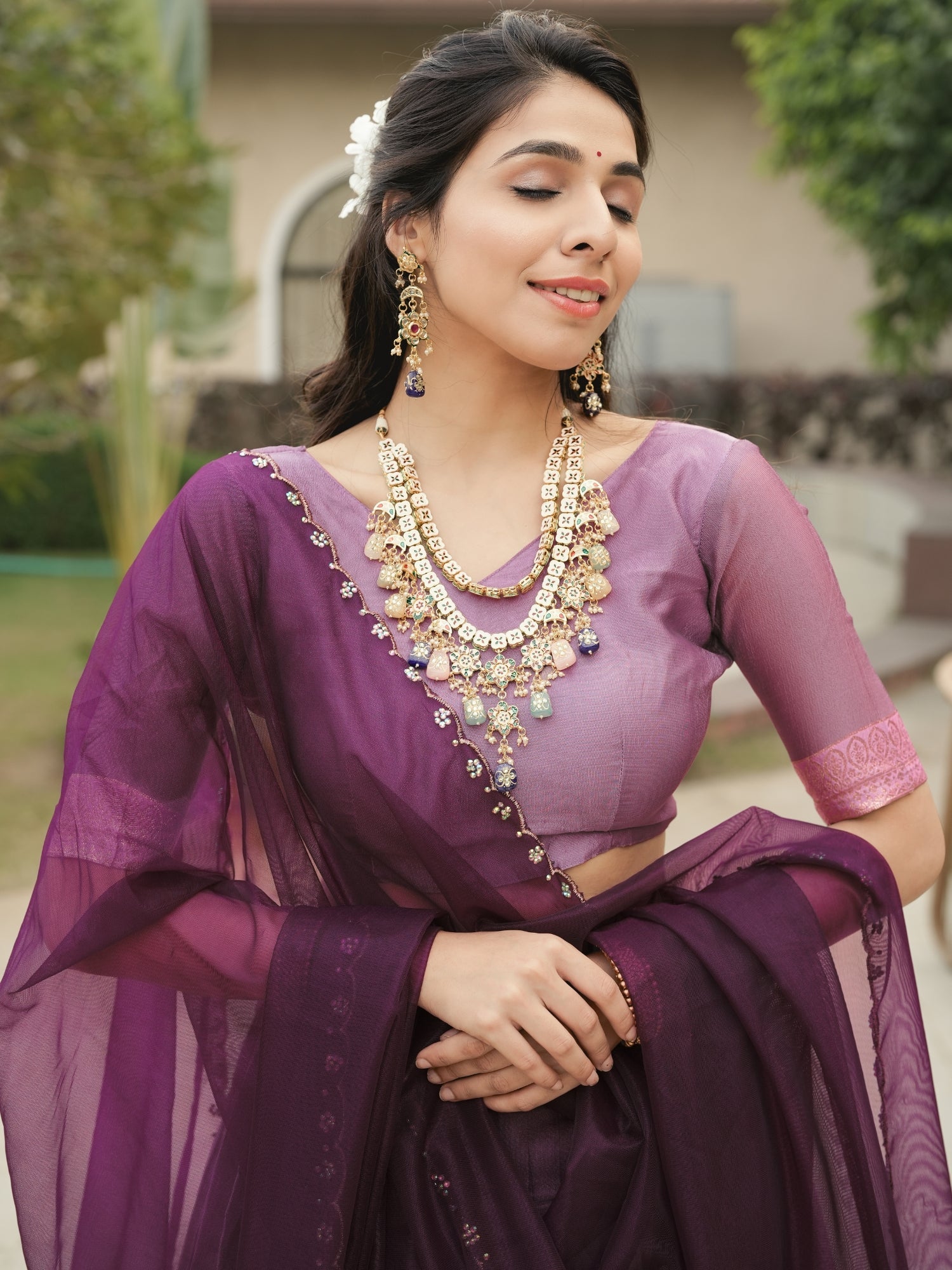 Silk Woven Lehenga Choli With Dupatta Sets