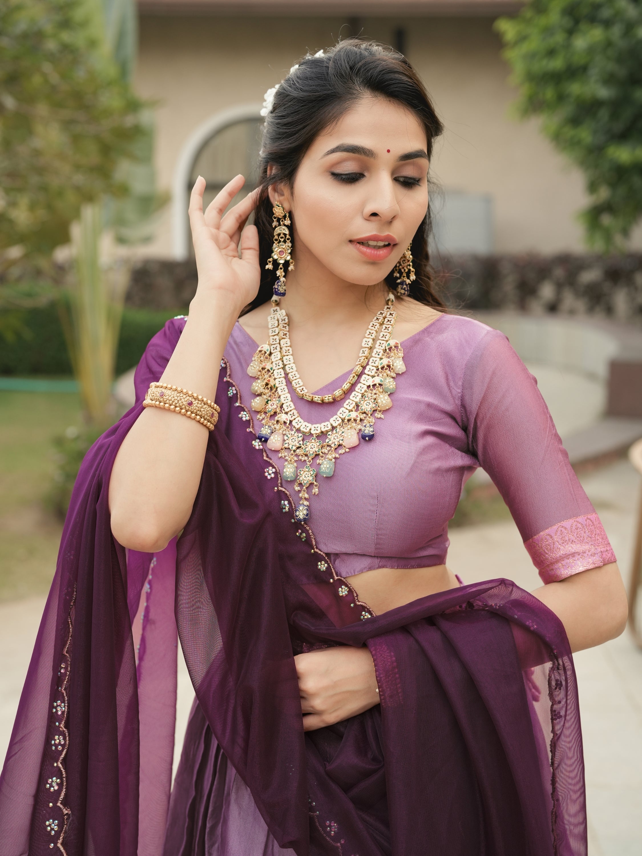 Silk Woven Lehenga Choli With Dupatta Sets