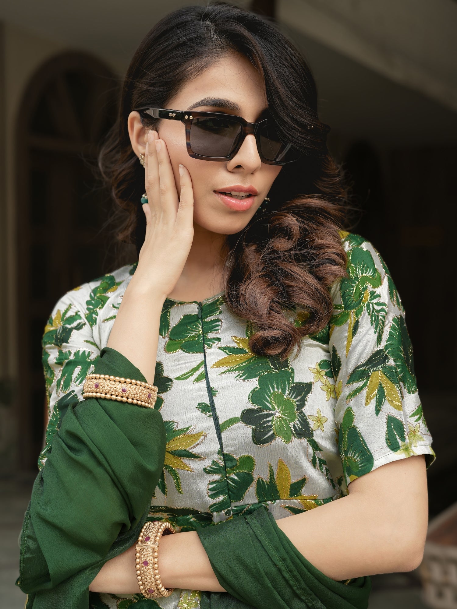 Letest Fancy Top-Plazo With Dupatta Sets